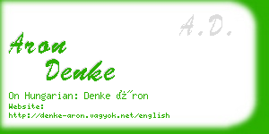 aron denke business card